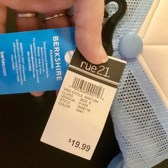 NWT 2024 Mattel Ken Adjustable Trucker Hat | Light Blue & White - Picture 8 of 8